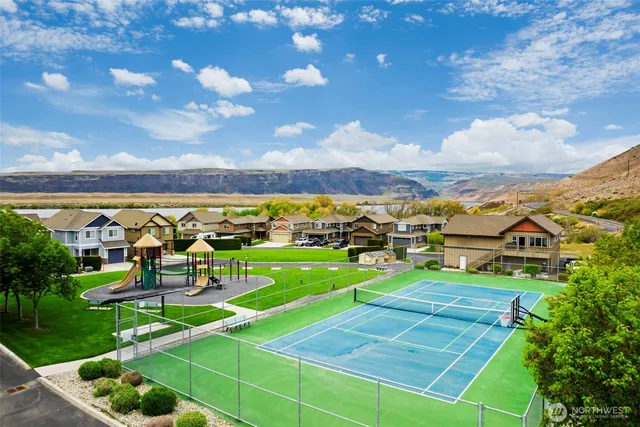 a view of a house with wooden floor