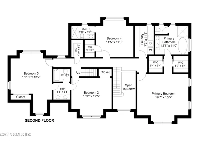 a picture of a bench in a white building