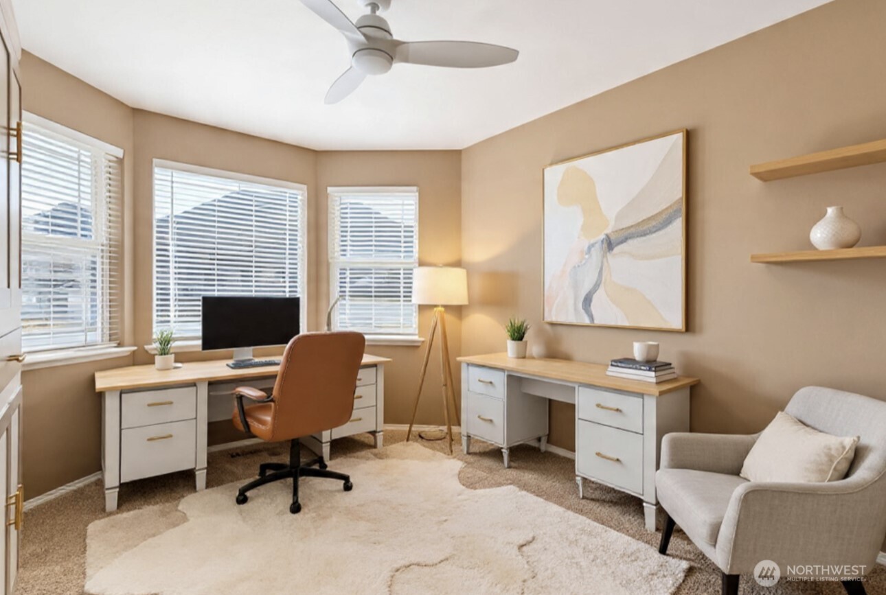 2220 Michael Brooke Wenatchee, WA 98801 - Photo 21 of 27 a view of a workspace with furniture and a window