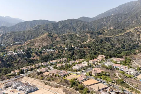 an aerial view of a city