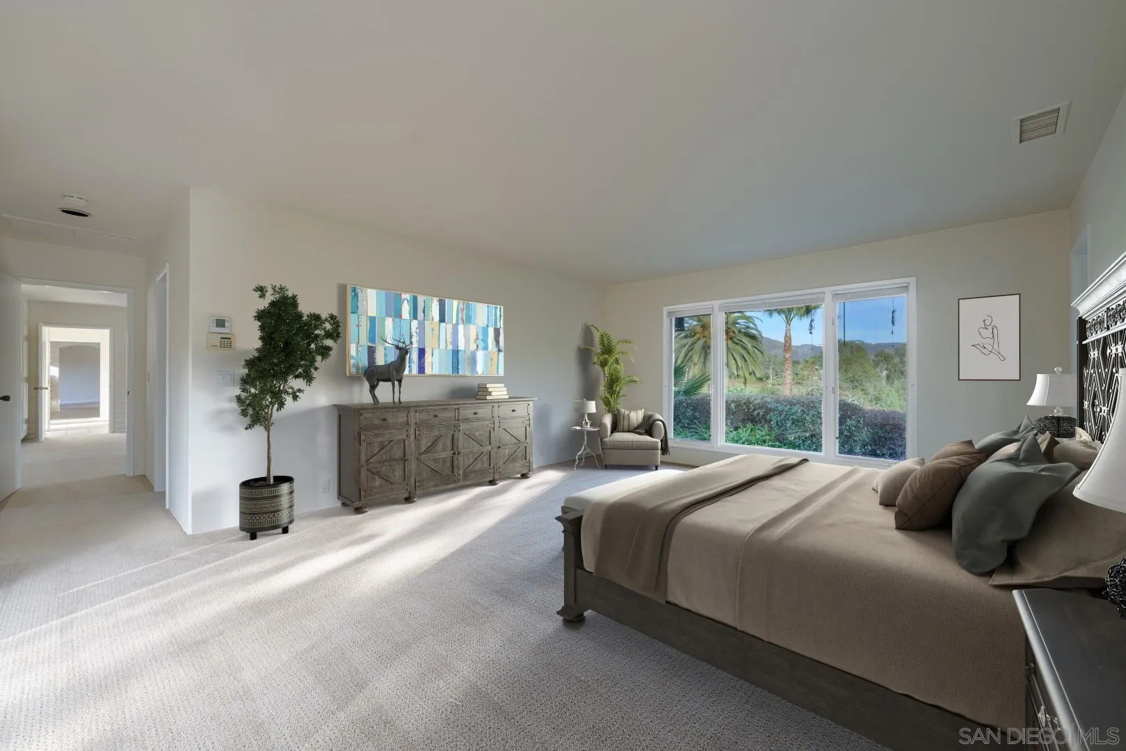 6531 Lago Lindo Rancho Santa Fe, CA 92067 - Photo 18 of 53 a bedroom with a bed and window