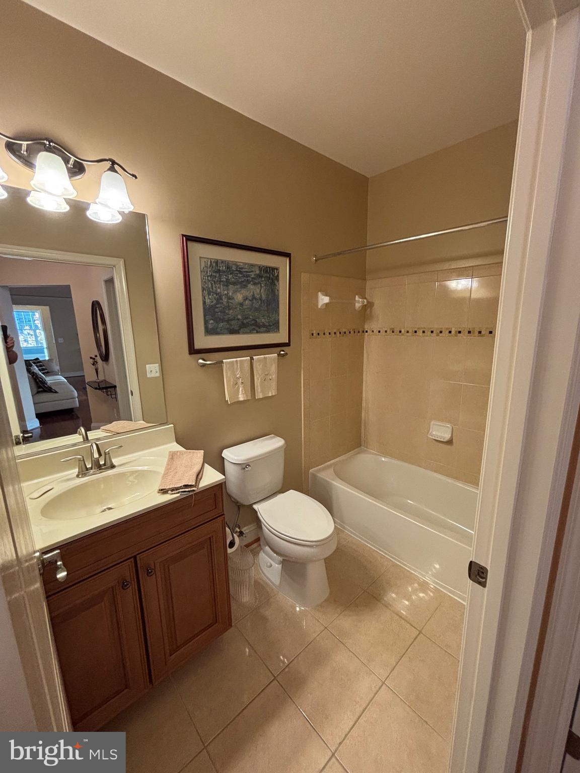 7300 Travertine Drive, Unit 302 Baltimore, MD 21209 - Photo 22 of 30 a bathroom with a sink a toilet and shower
