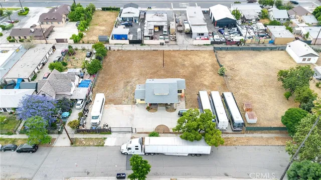 an aerial view of a city