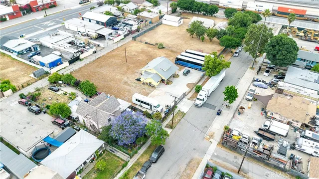 an aerial view of a city