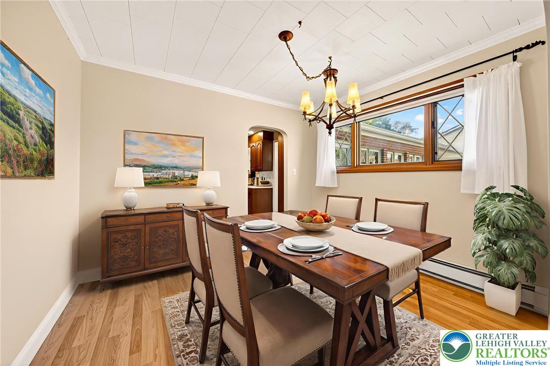 1814 Ruth Street Allentown, PA 18104 - Photo 17 of 47 a view of a dining room with furniture window and wooden floor