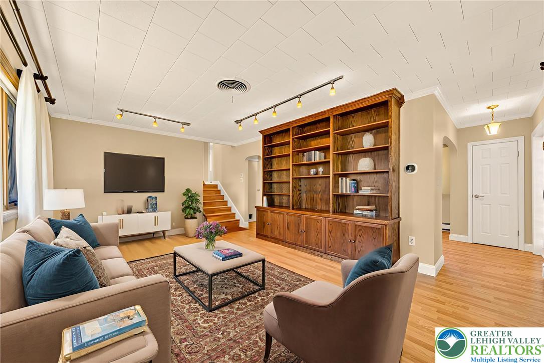 1814 Ruth Street Allentown, PA 18104 - Photo 8 of 47 a living room with furniture and a flat screen tv