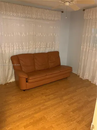 a view of small space with racks on the wall