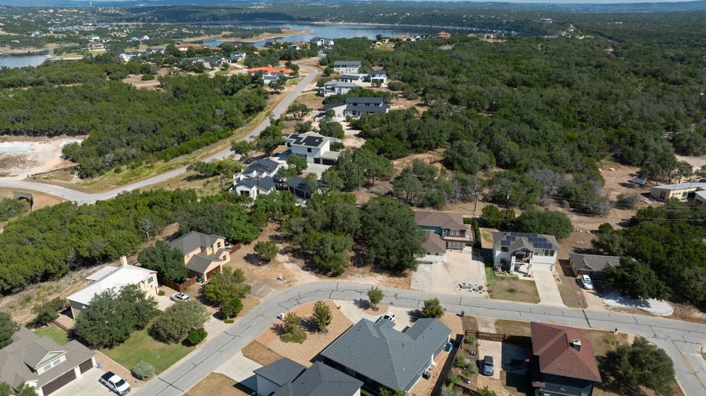 406 Summit Ridge Drive North Lago Vista, TX 78645 - Photo 18 of 25 an aerial view of a city with lots of residential buildings