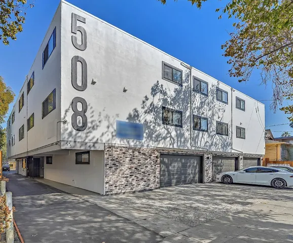 a building with a sign on the side of it