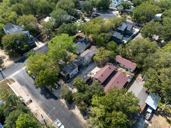 an aerial view of residential house with outdoor space