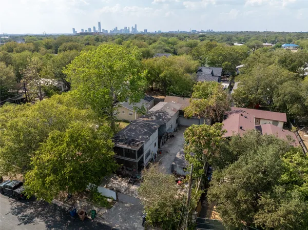an aerial view of multiple house