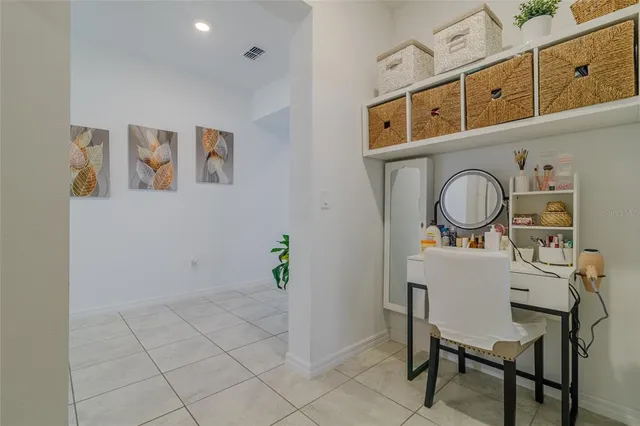 a front view of house with yard and outdoor seating