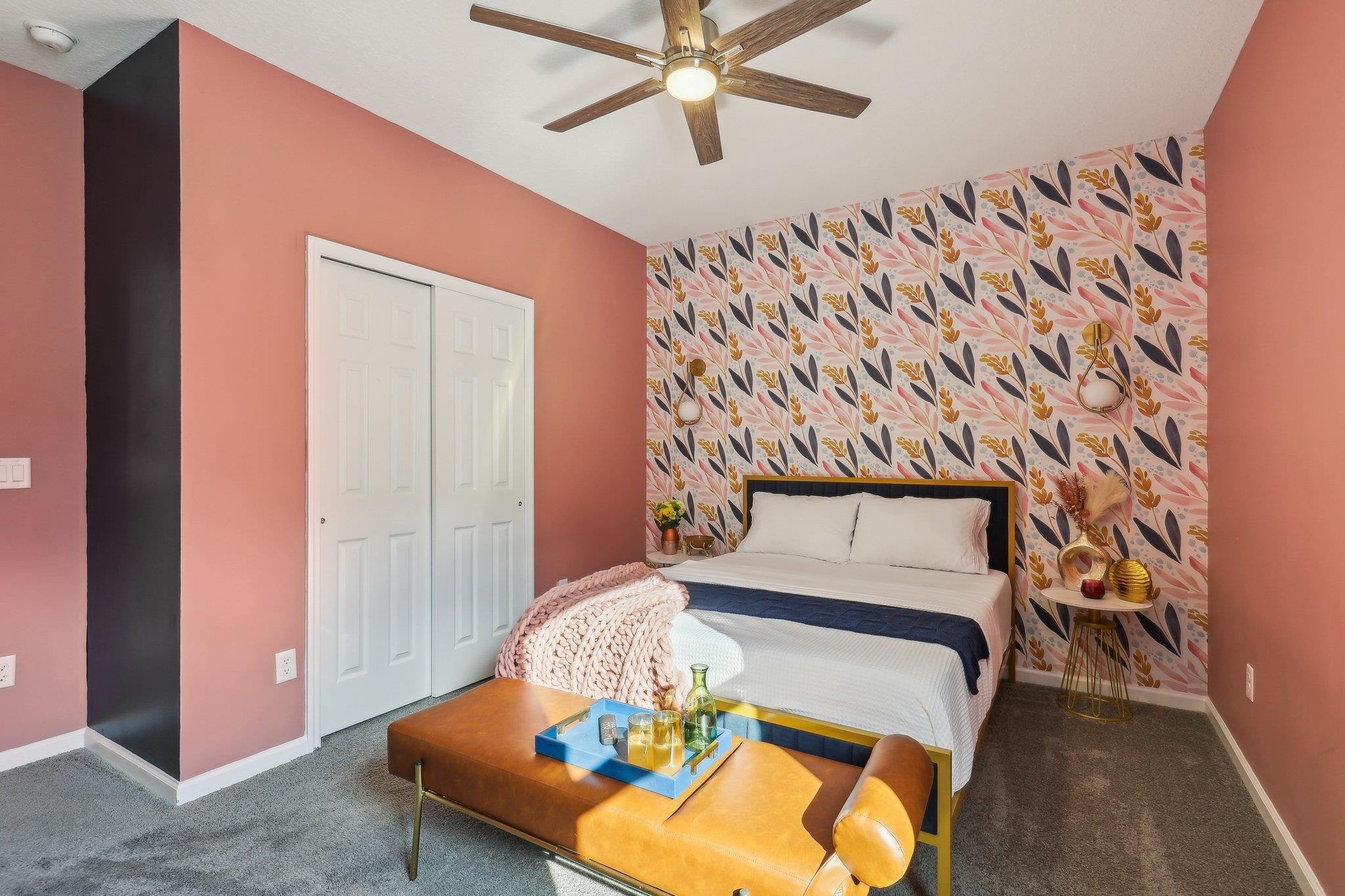 352 Footbridge Road St. Johns, FL 32259 - Photo 36 of 66 a bedroom with a bed and a chandelier