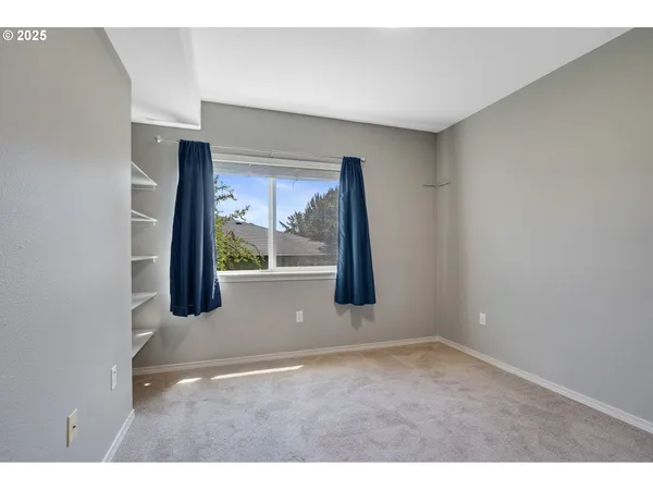 a view of a room with a small space