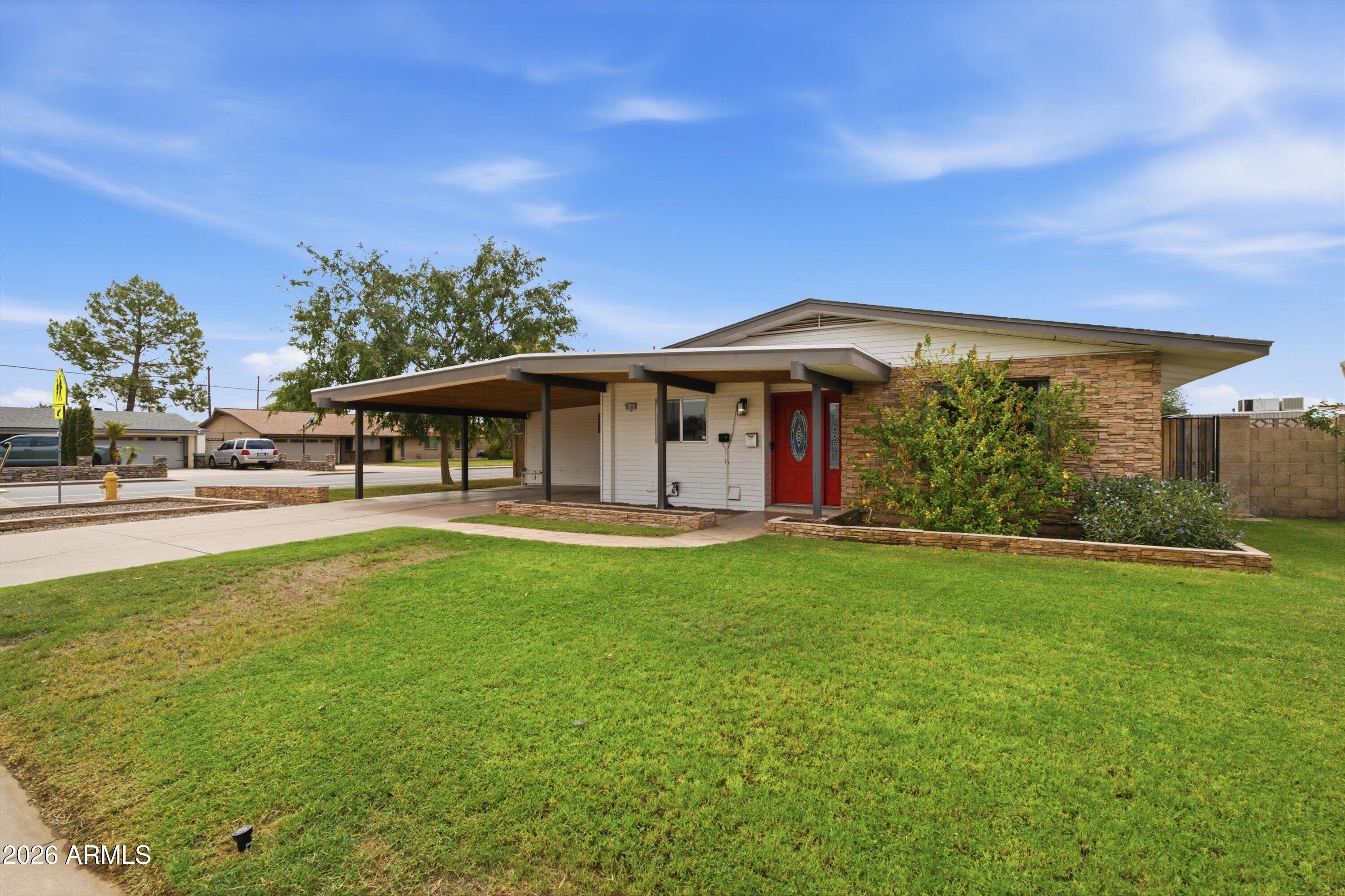 Front looking southeast