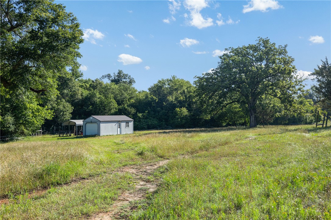 871 Cazey Loop Franklin, TX 77856 - Photo 37 of 42 a house view with swimming pool and trees in the background