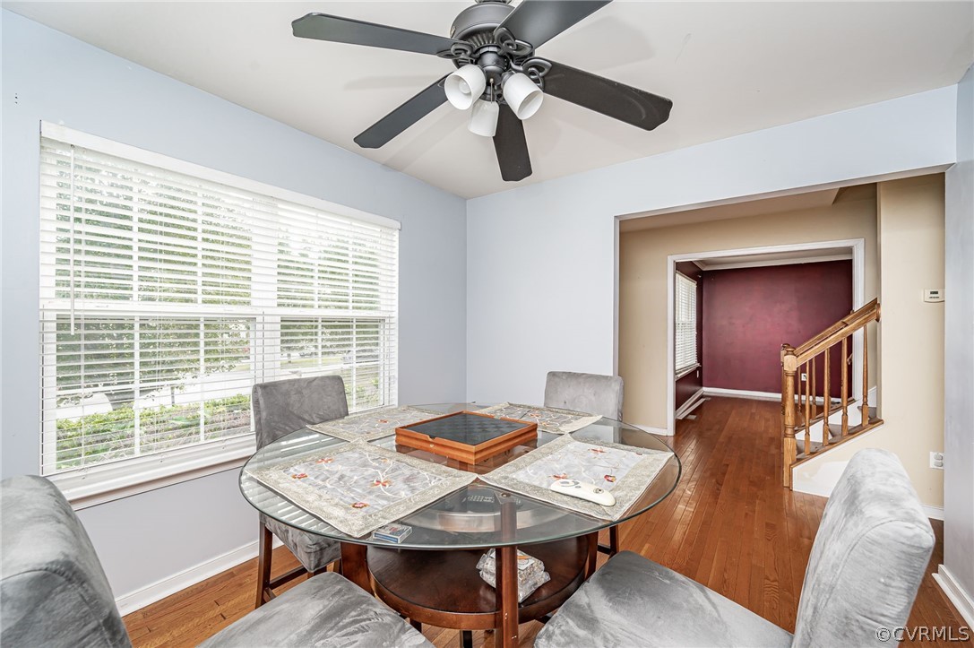 264 Scotch Pine Drive Sandston, VA 23150 - Photo 13 of 26 a view of a dining room with furniture window and wooden floor