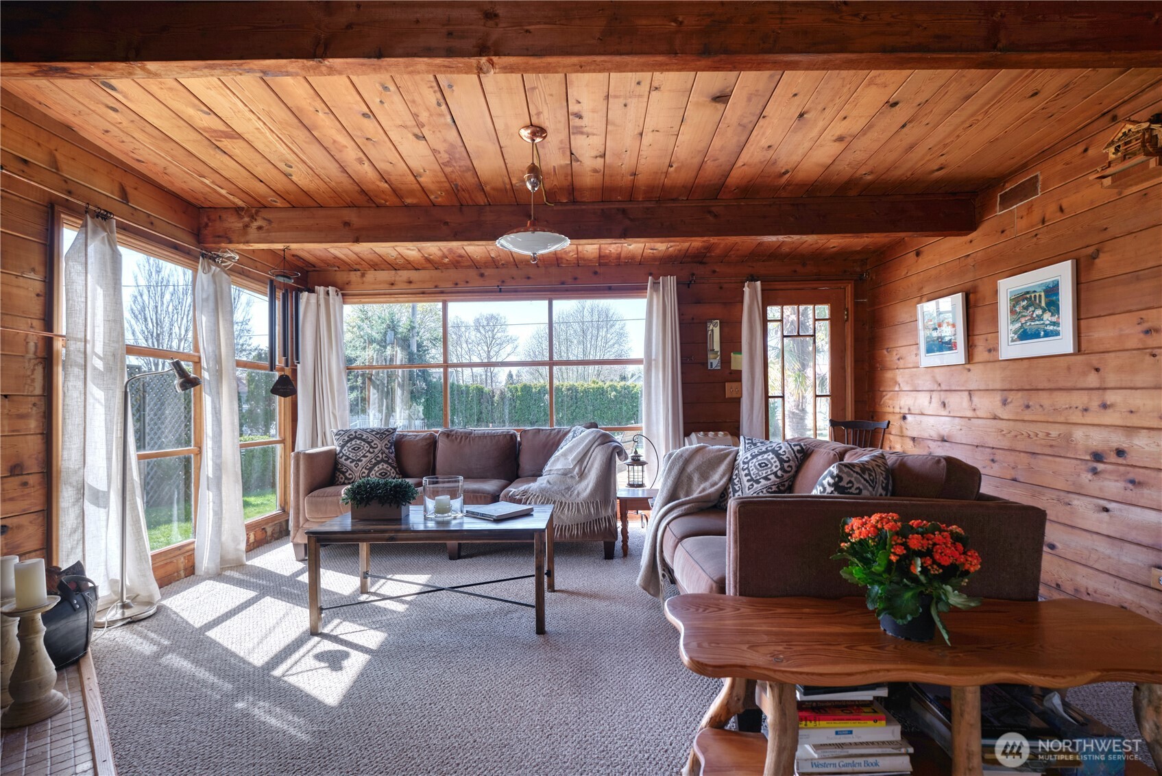 684 Mallard Drive Point Roberts, WA 98281 - Photo 6 of 37 a living room with furniture ceiling fan and a rug