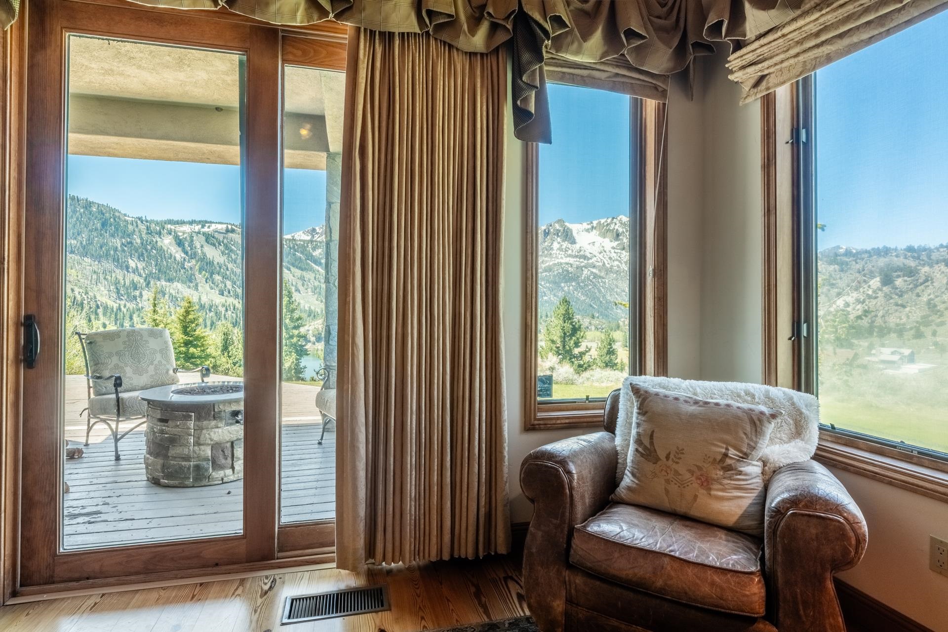 45 Skyline Road June Lake, CA 93529 - Photo 22 of 58 a living room with furniture and a window