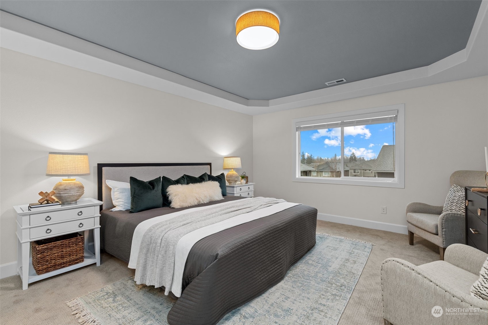 4123 175th Place Southeast Bothell, WA 98012 - Photo 27 of 40 a bedroom with double bed and a window