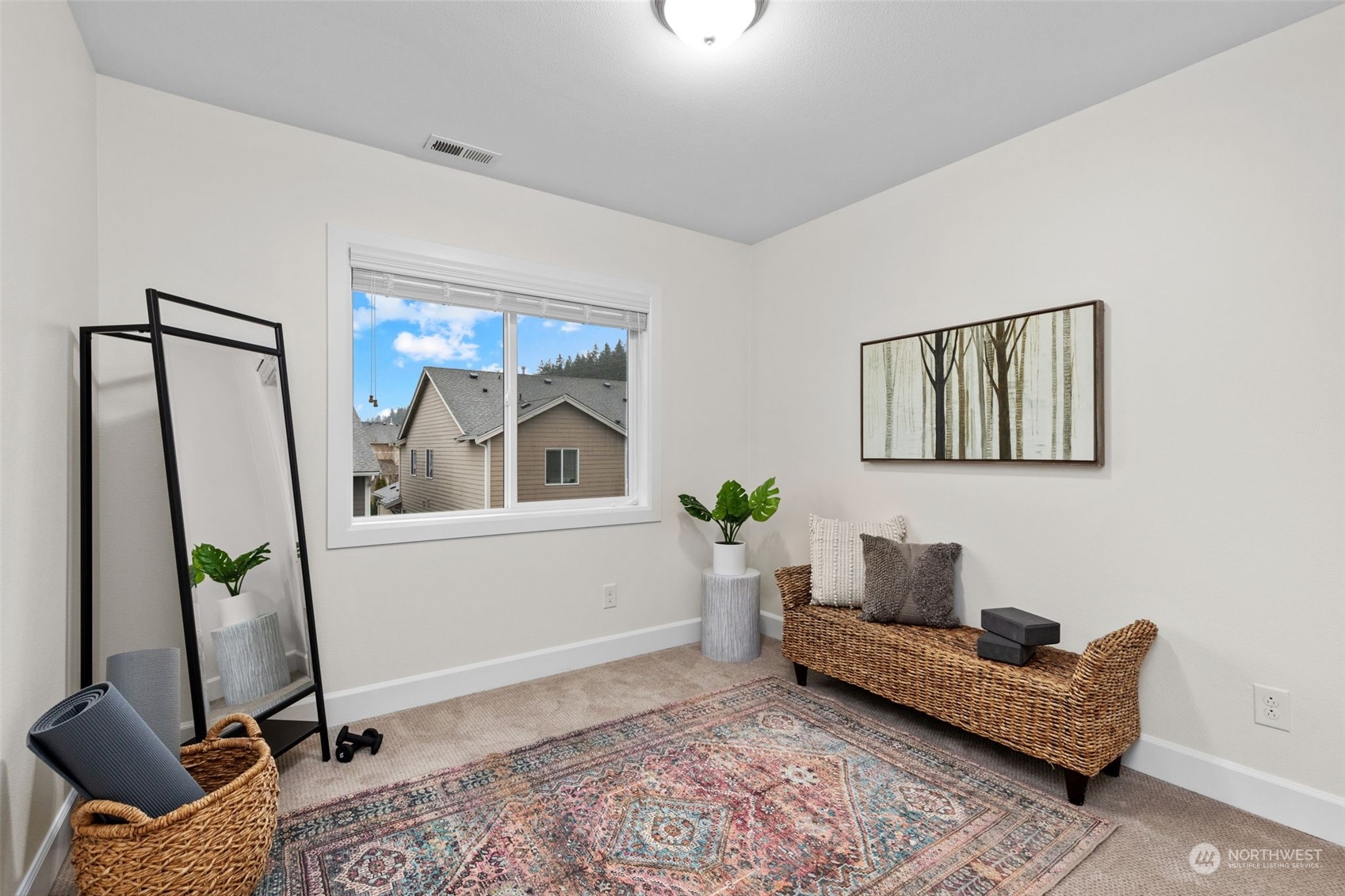4123 175th Place Southeast Bothell, WA 98012 - Photo 34 of 40 a living room with furniture and a window