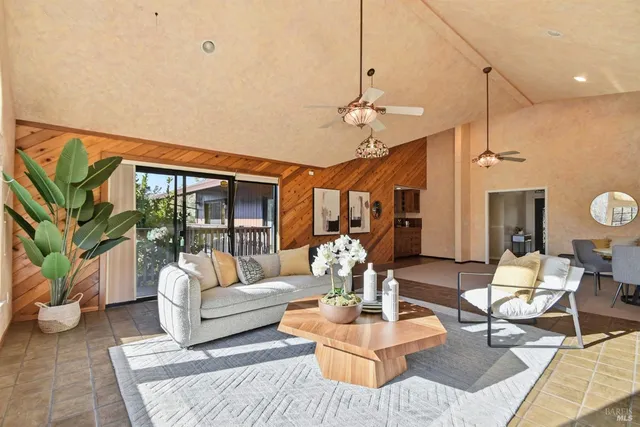 a bedroom with a bed and a fireplace