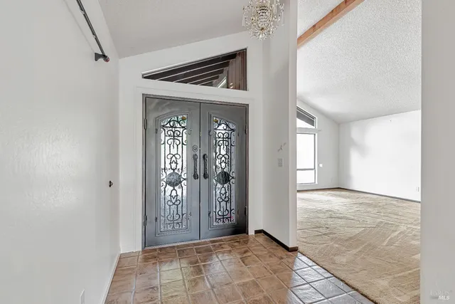 a view of an outdoor space with seating area