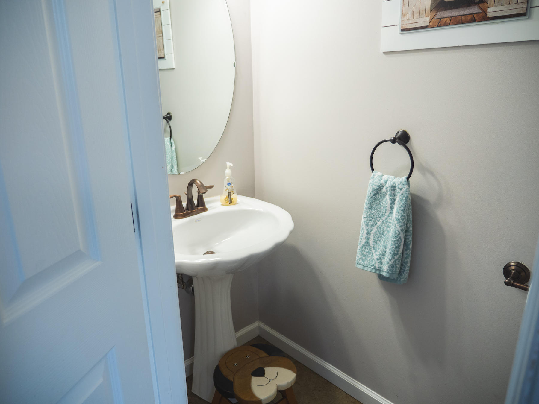 1124 Union Valley Road Riner, VA 24149 - Photo 18 of 67 a bathroom with a sink and mirror
