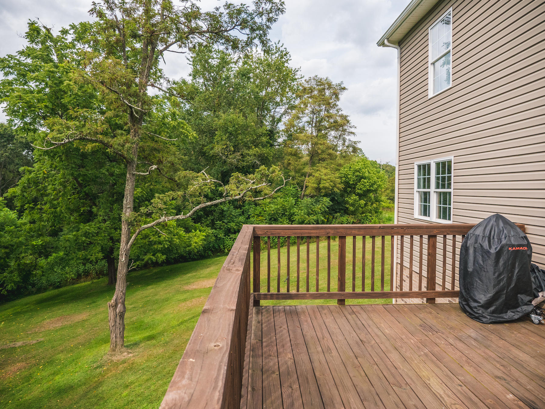 1124 Union Valley Road Riner, VA 24149 - Photo 41 of 67 a view of balcony with wooden floor and fence