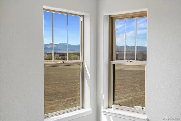 a view of a window in a room