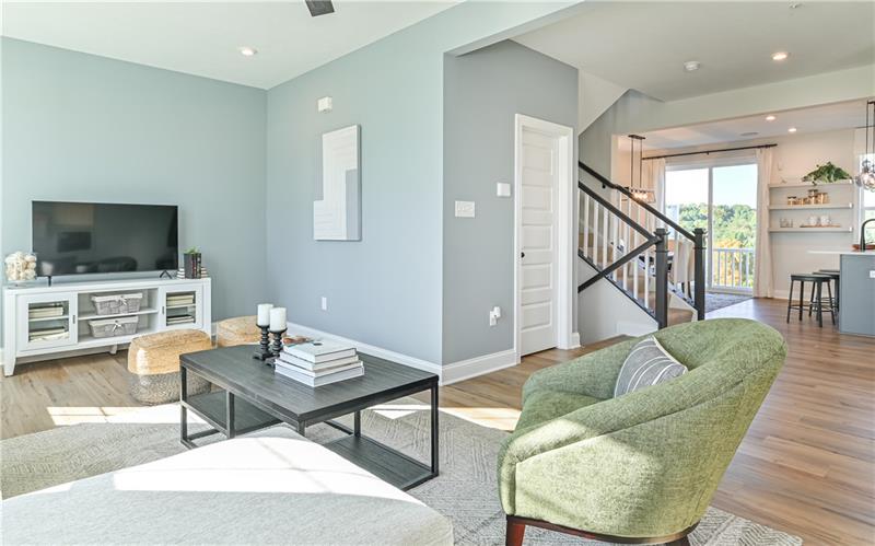 113 Affinity Drive Harmony, PA 16037 - Photo 8 of 40 a living room with furniture and a flat screen tv