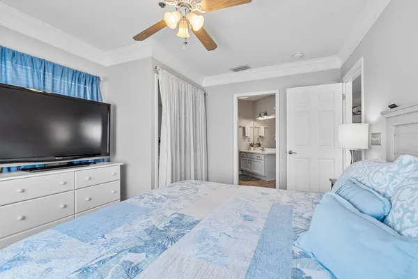 a bathroom with a sink vanity and a mirror