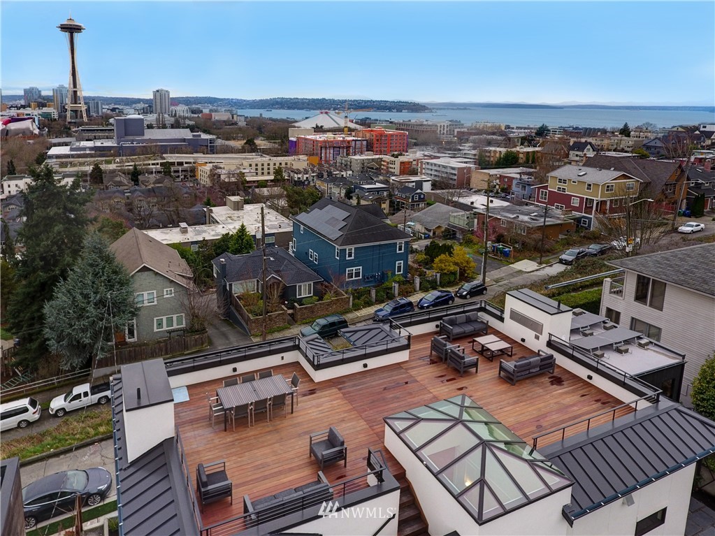 362 Ward Street Seattle, WA 98109 - Photo 36 of 40 an aerial view of a city with ocean view
