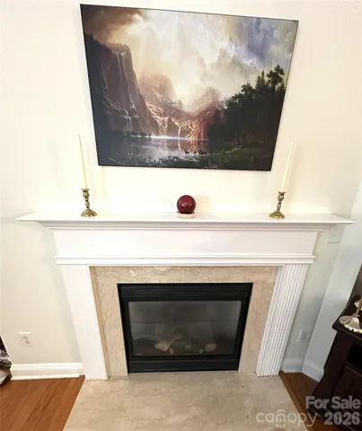 a sink with a fireplace