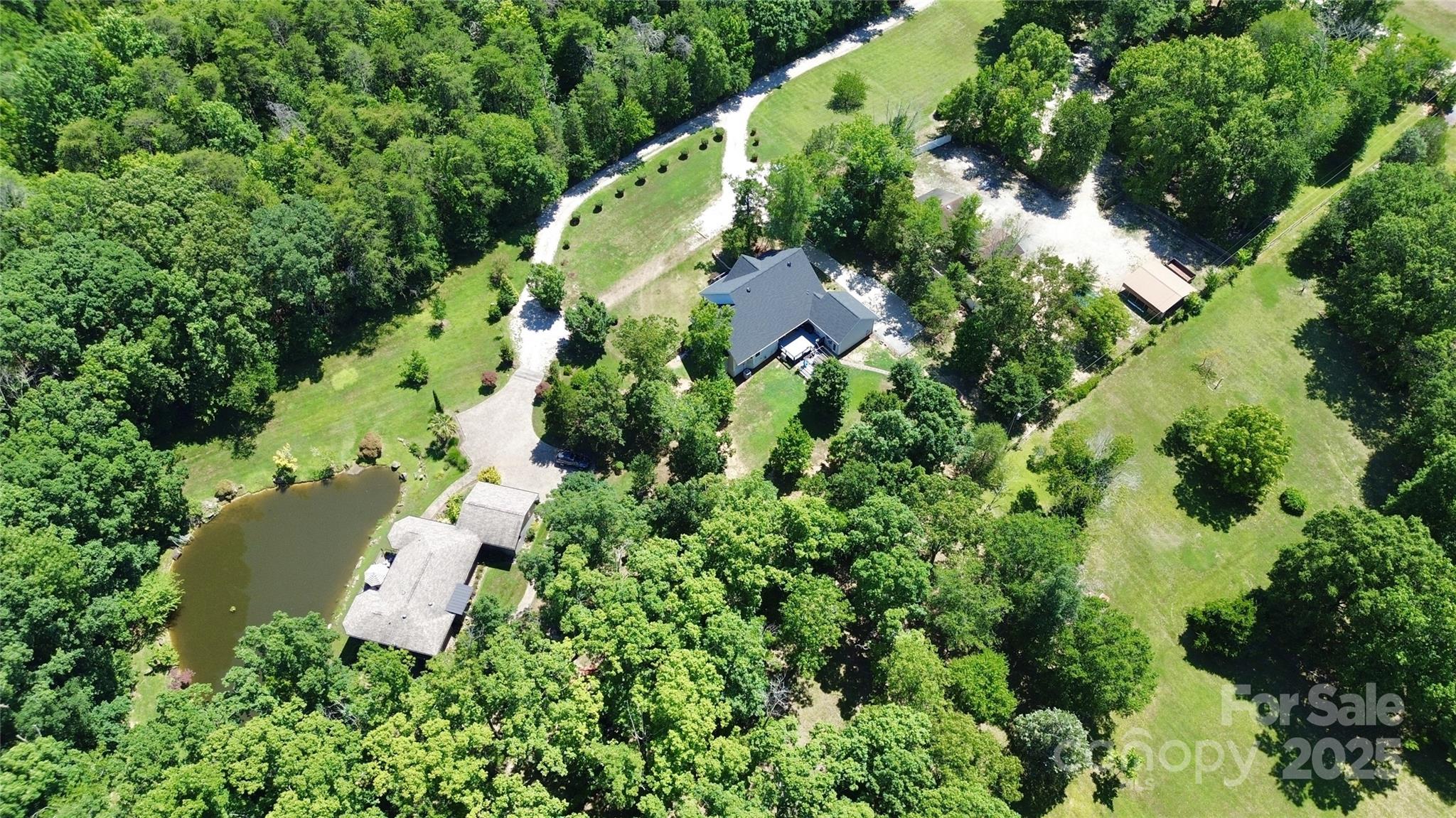 514 Bethel School Road Clover, SC 29710 - Photo 28 of 28 an aerial view of residential house with outdoor space and trees all around