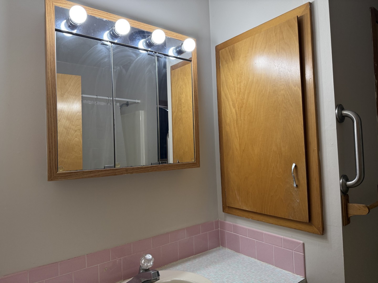 205 6th Avenue Mendota, IL 61342 - Photo 22 of 32 a bathroom with a shower and a mirror