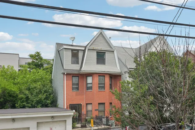 a front view of a house