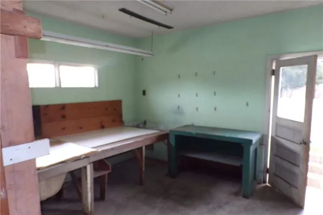 a room with furniture