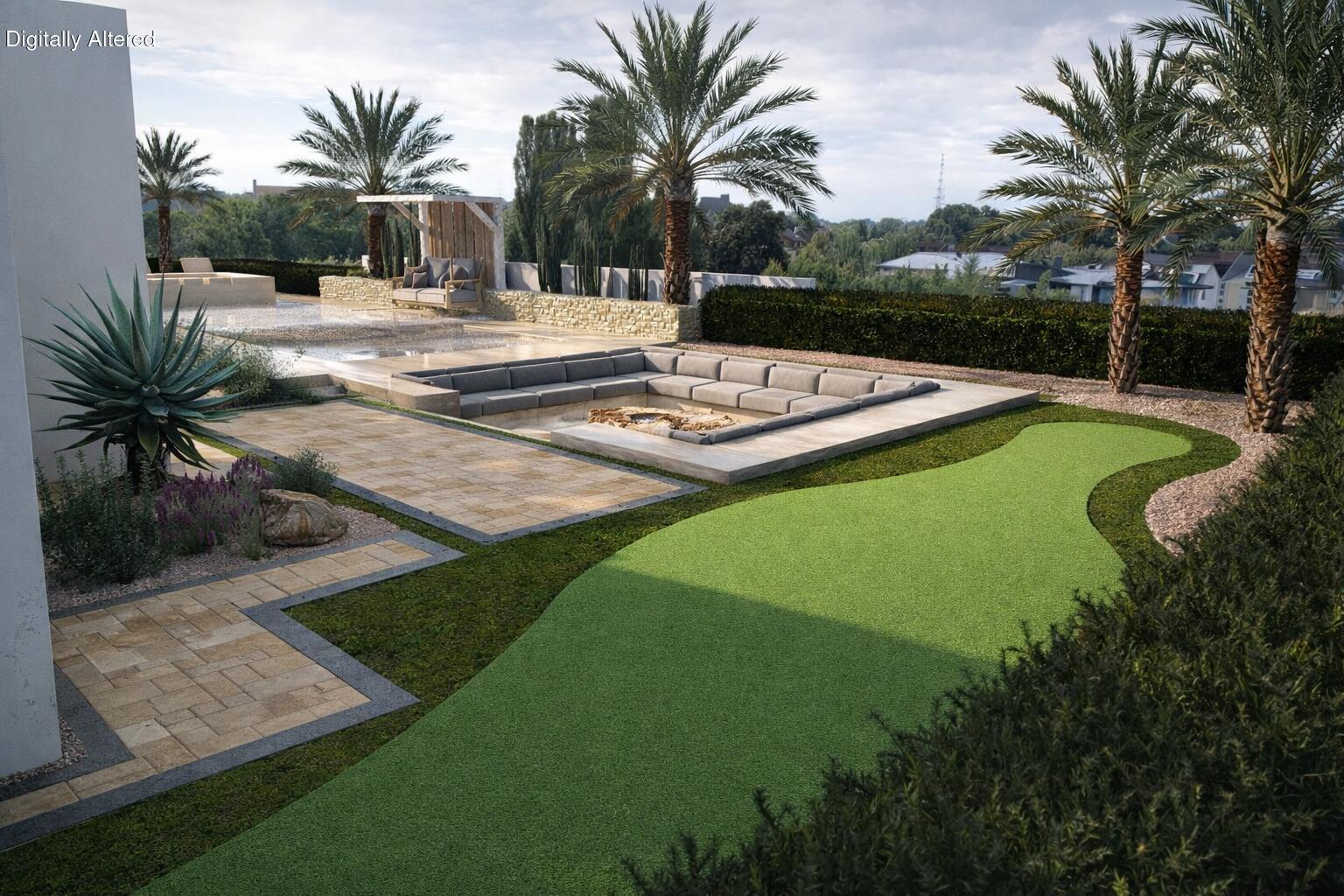 1 Via Perugia Rancho Mirage, CA 92270 - Photo 10 of 19 a view of a patio with a table and chairs