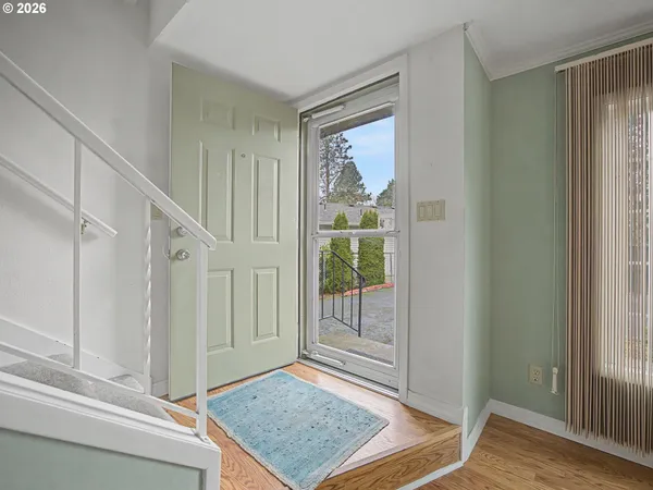 a view of an entryway door