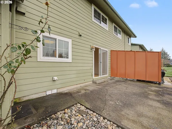 a backyard of a house