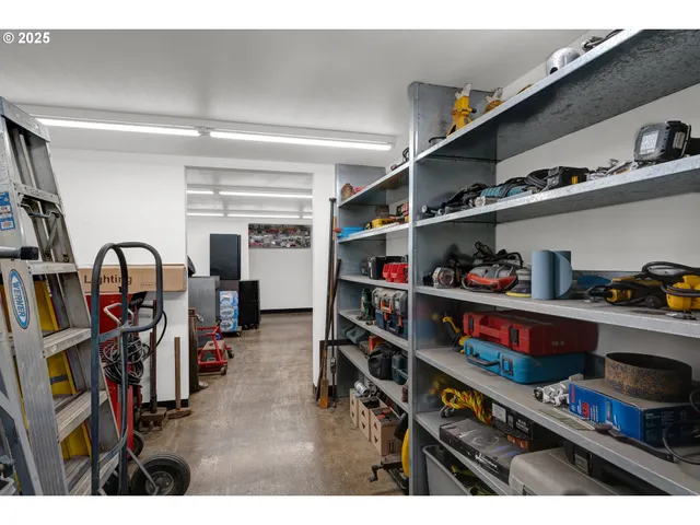 a room with lots of wooden furniture