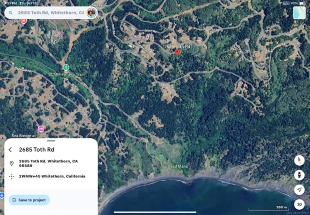 $15,000 | 2685 Toth Road, Unit 20 BLOCK 193, Whitethorn, CA 95589