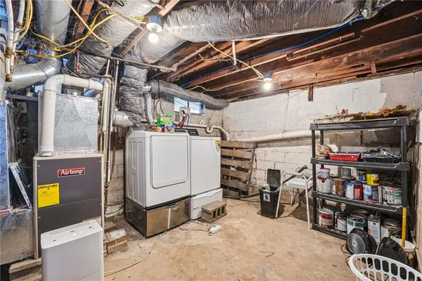 a view of storage and utility room