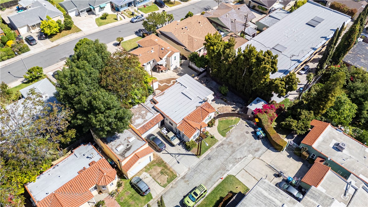 907 Mountain View Terrace Alhambra, CA 91801 - Photo 3 of 3 an aerial view of a house with a yard and pool