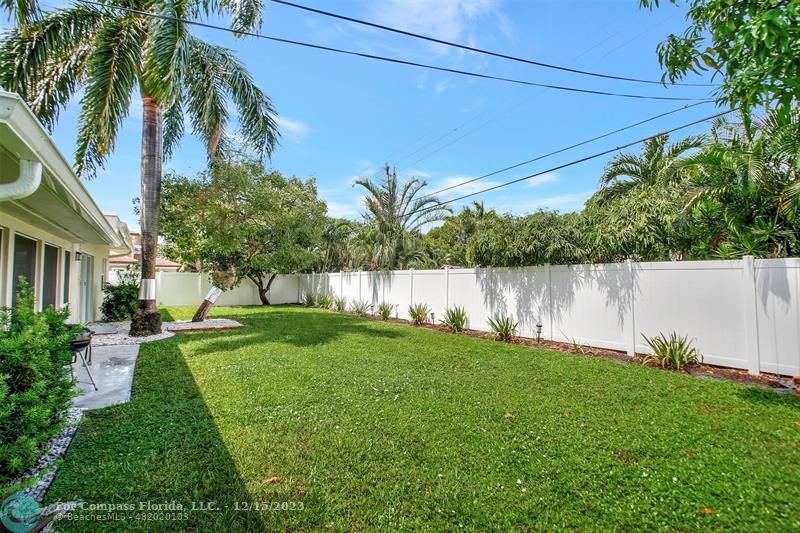 1985 Sailfish Place Pompano Beach, FL 33062 - Photo 45 of 47 a view of a backyard with potted plants and palm trees