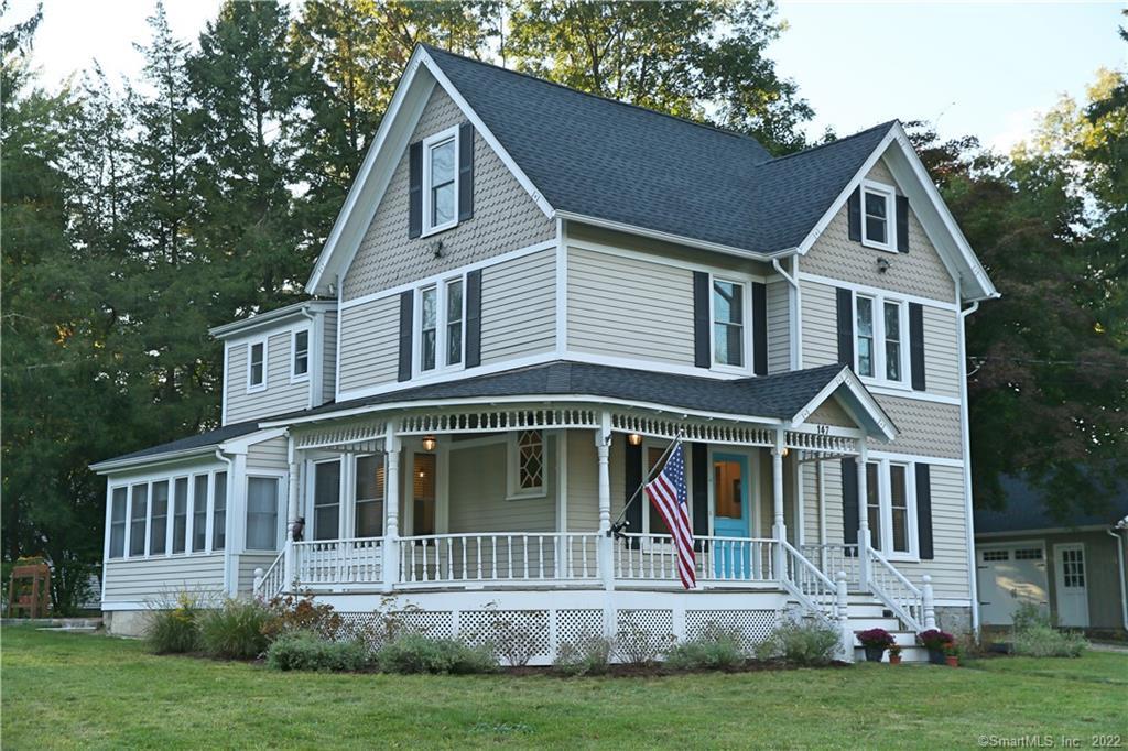 147 Chestnut Hill Road Norwalk, CT 06851 - Photo 1 of 1 Welcome to 147 Chestnut Hill. A stunning Victorian home. Notice the details of the brand new siding with scalloped details and new roof. Love the covered wrap around front porch. Great for those hot summer nights or even bundled up with a blanket watching the snow fall sipping hot chocolate.