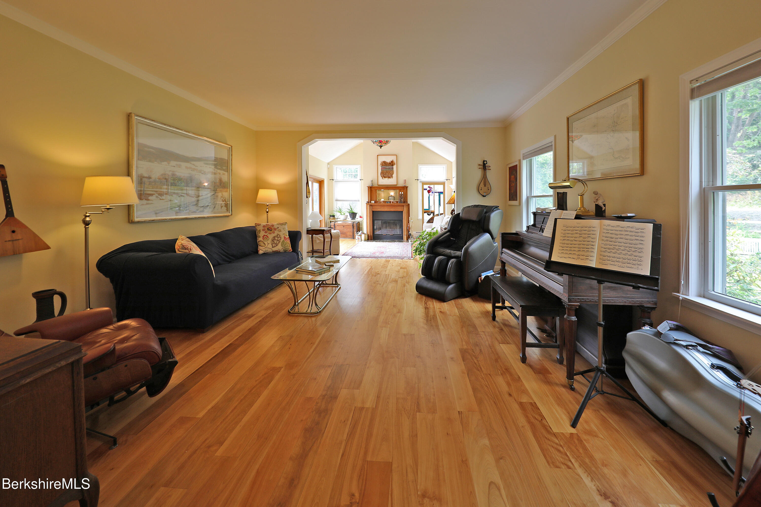 5 A Butler Road Stockbridge, MA 01262 - Photo 8 of 46 Living room open to great room