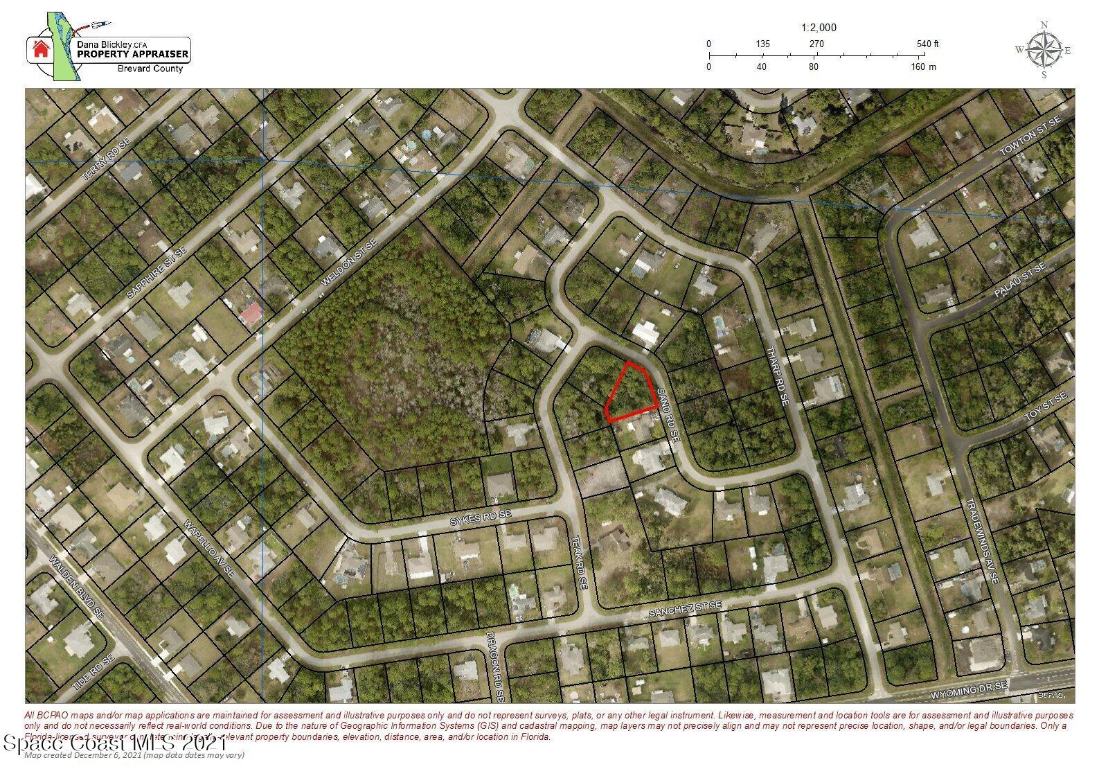 1752 Sand Road Southeast Palm Bay, FL 32909 - Photo 1 of 2 1752 Sand Rd SE_ Map