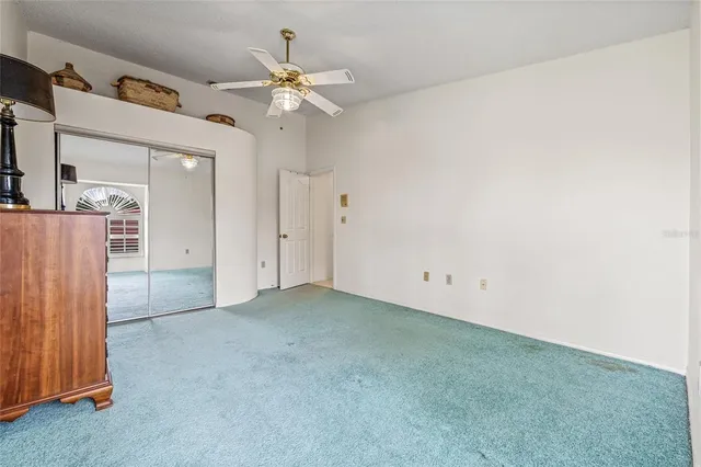 a view of a lake with outdoor space